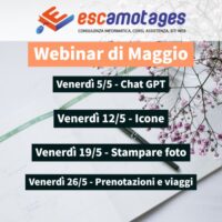 Webinar di maggio